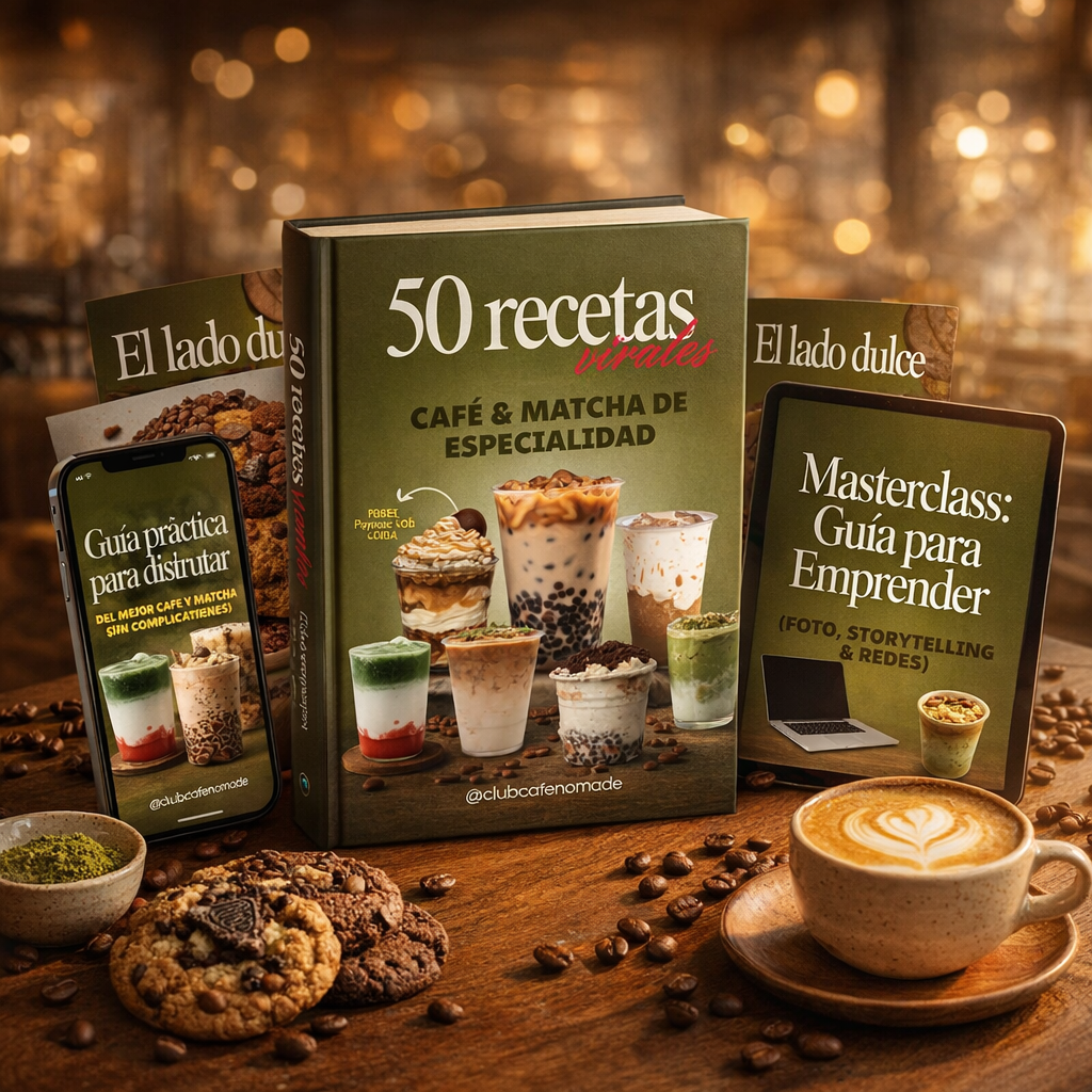 Pack Cafetería en Casa: 50 Recetas Virales + 3 Bonos de Especialidad